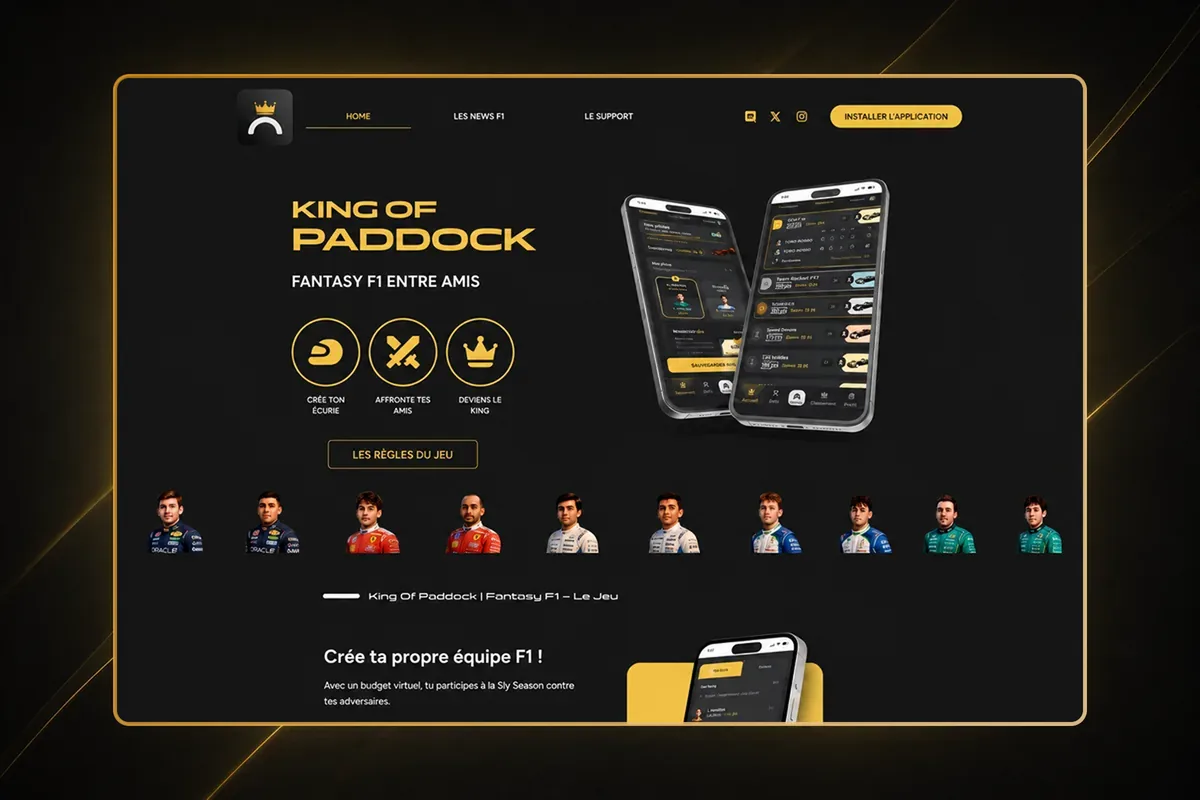 Aperçu du projet Website KOP
