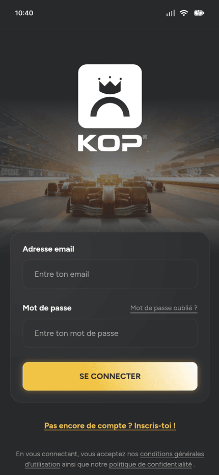 Écran mobile King Of Paddock