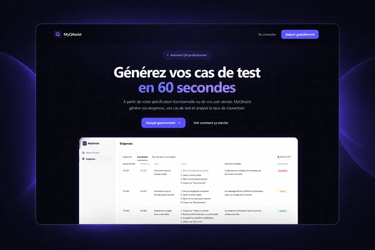 Aperçu du projet MyQAssist